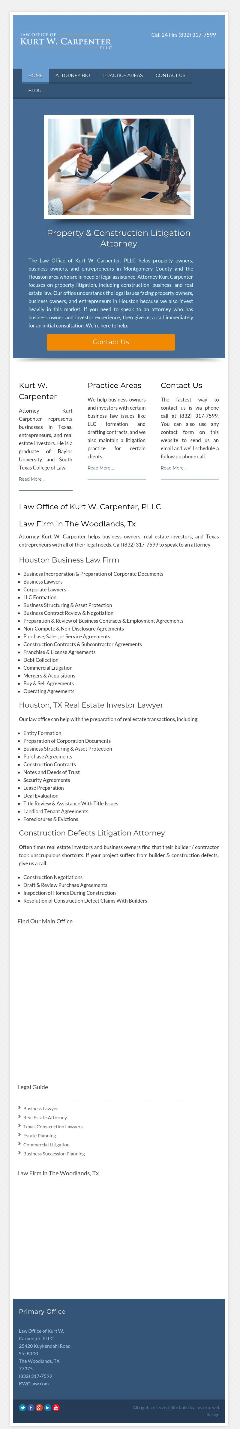 Law Office of Kurt W. Carpenter, PLLC - The Woodlands TX Lawyers