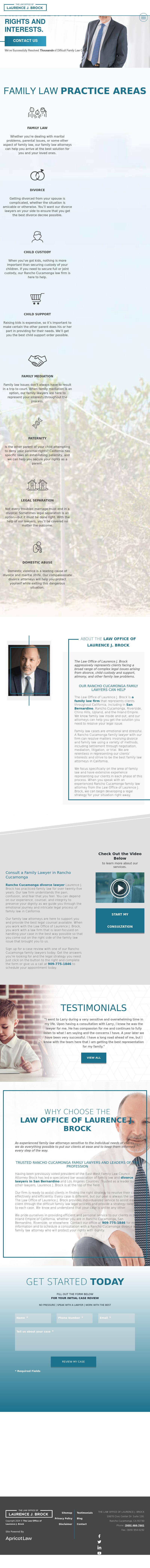 Law Office of Laurence J. Brock  - Rancho Cucamonga CA Lawyers