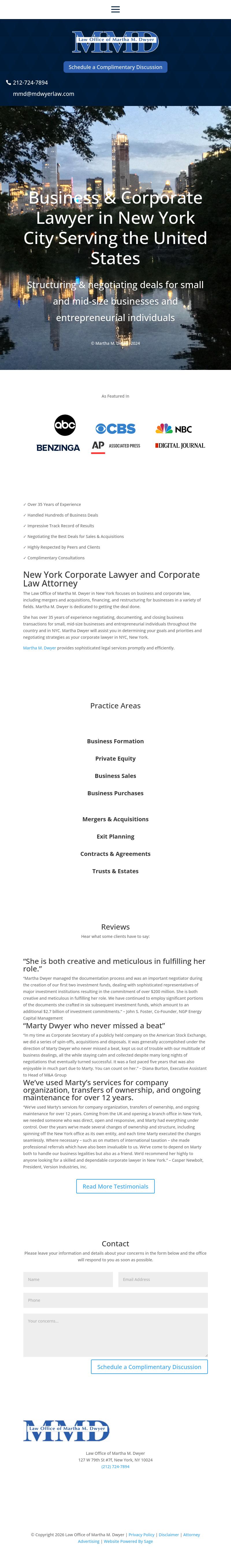 Law Office of Martha M. Dwyer - New York NY Lawyers