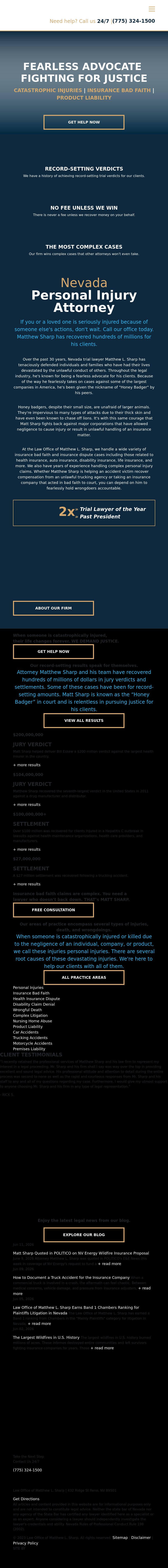 Law Office of Matthew L. Sharp - Reno NV Lawyers