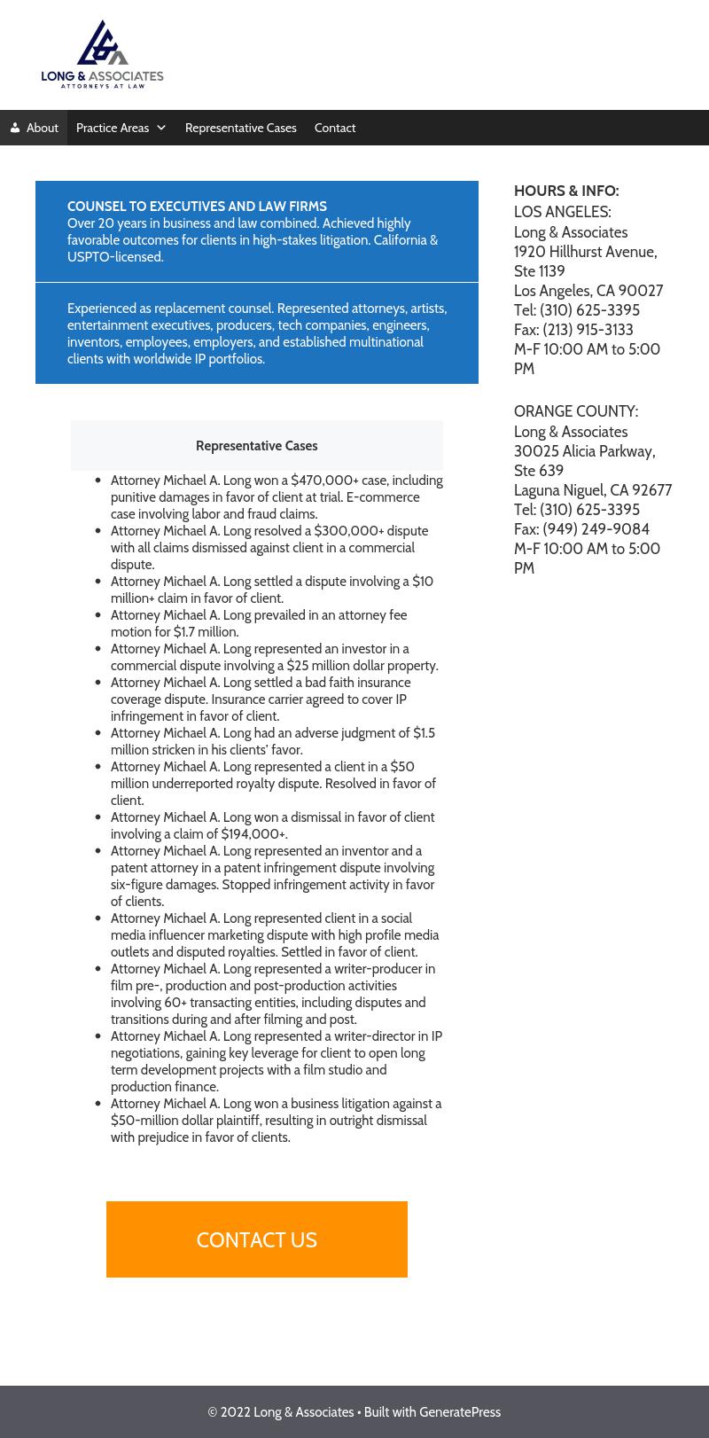 Law Office of Michael A. Long - Los Angles CA Lawyers