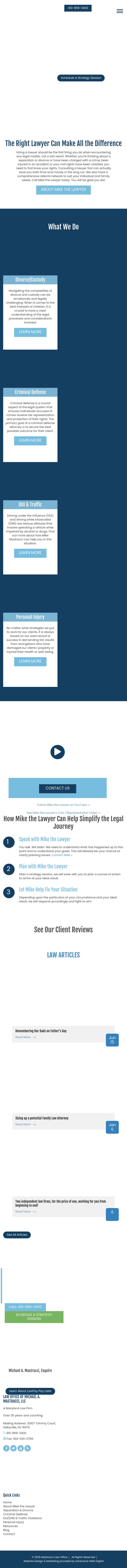 Law Office Of Michael A. Mastracci - Catonsville MD Lawyers