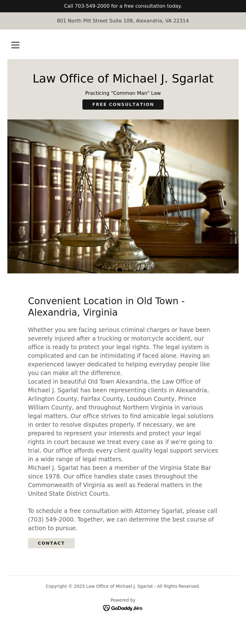 Law Office Of Michael J. Sgarlat - Alexandria VA Lawyers