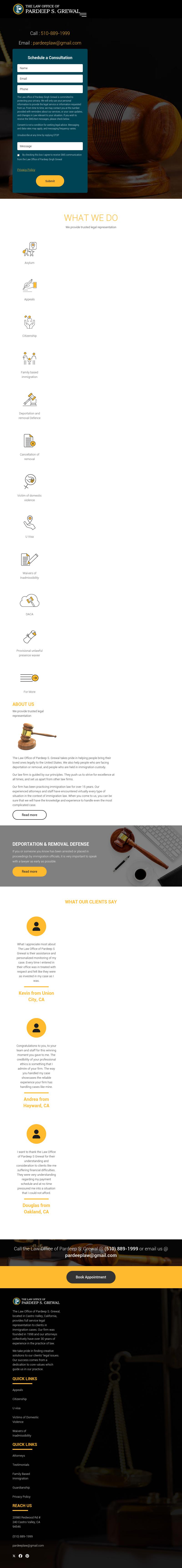 Law Office of Pardeep S. Grewal - Castro Valley CA Lawyers