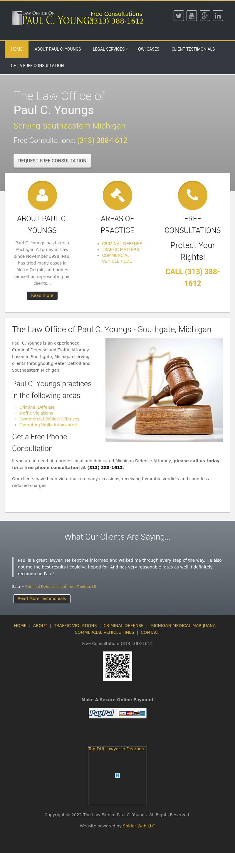 Law Office of Paul C. Youngs - Southgate MI Lawyers