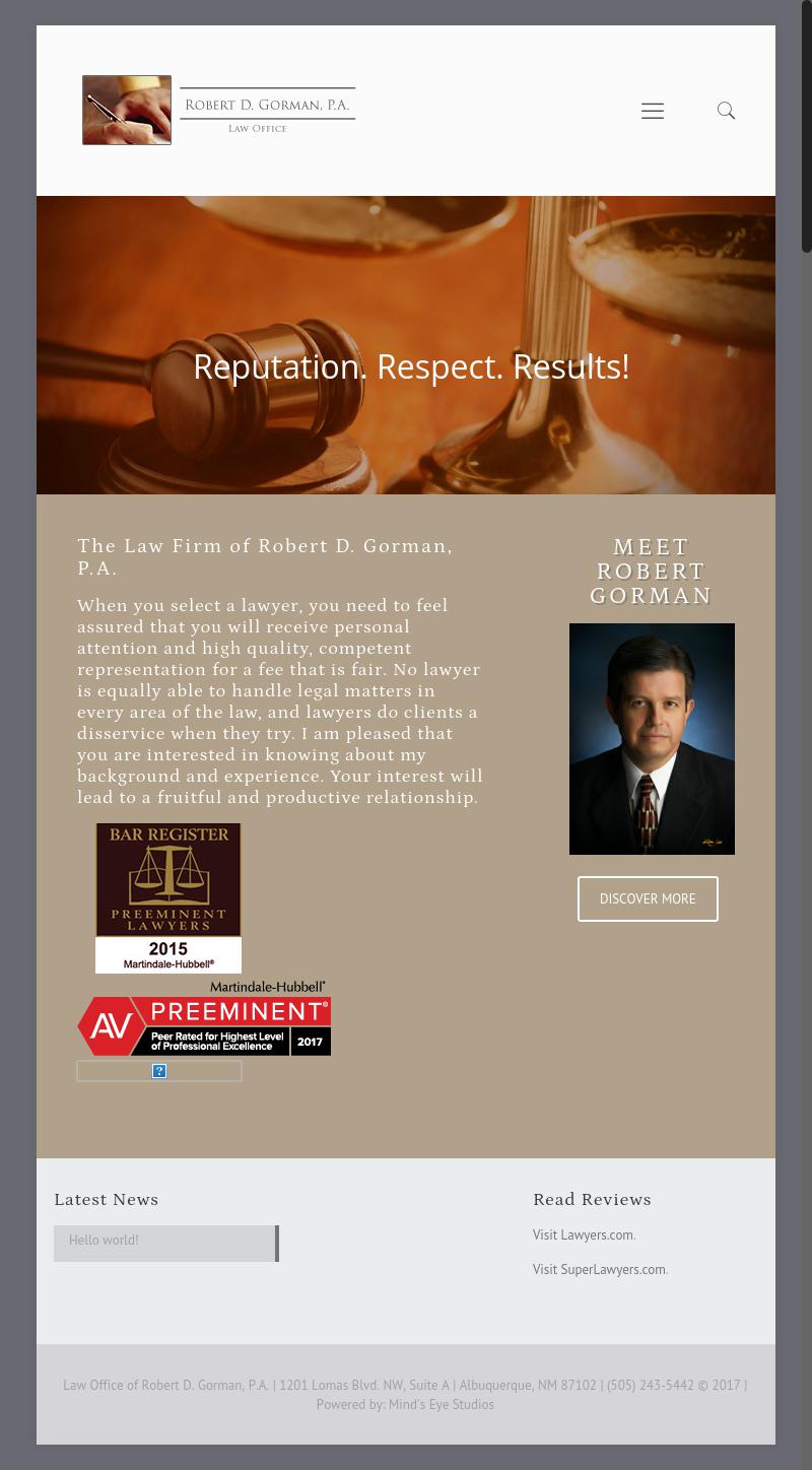 Law Office of Robert D. Gorman, P.A. - Albuquerque NM Lawyers