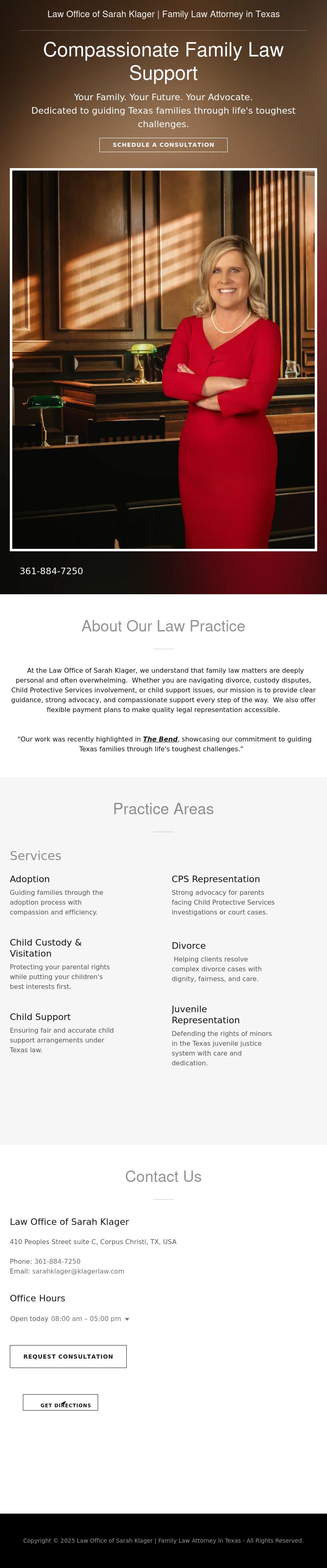 Law Office of Sarah Klager - Corpus Christi TX Lawyers