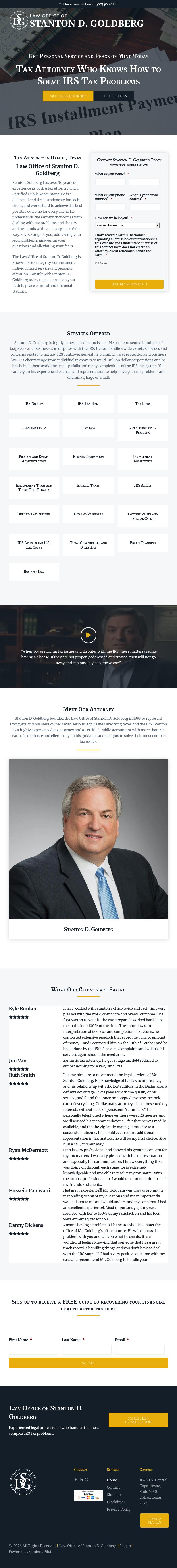 Law Office of Stanton D. Goldberg - Dallas TX Lawyers