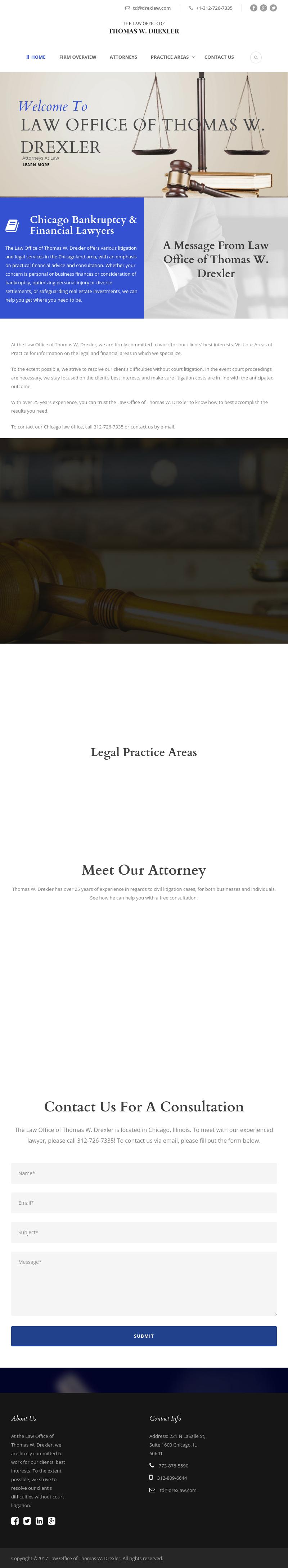 Law Office of Thomas W. Drexler - Chicago IL Lawyers