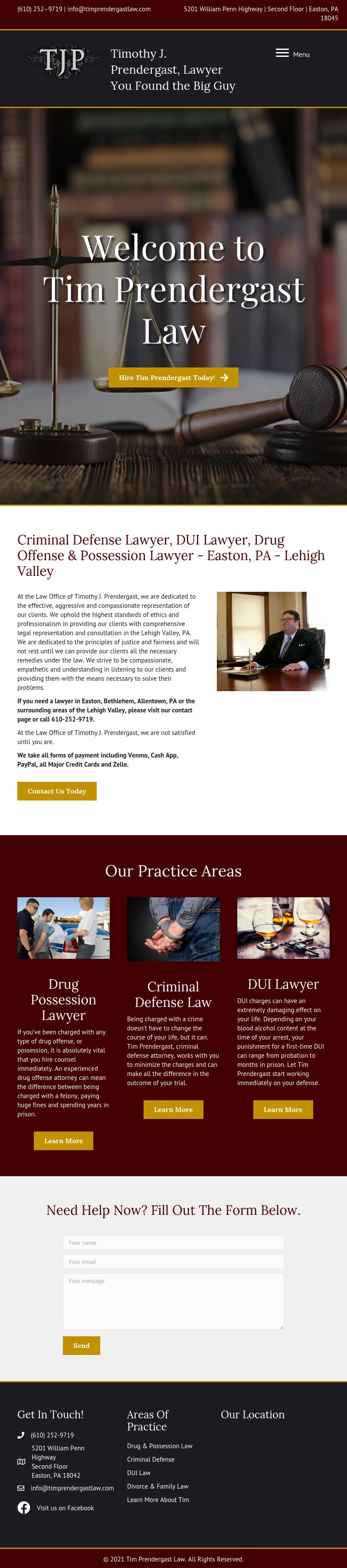 Law Office of Timothy J. Prendergast - Easton PA Lawyers