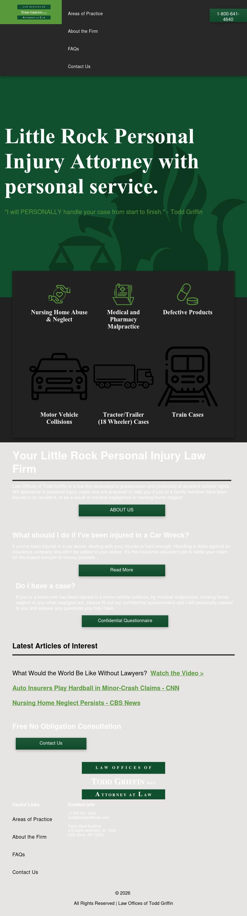 Law Office Of Todd Griffin The - Little Rock AR Lawyers