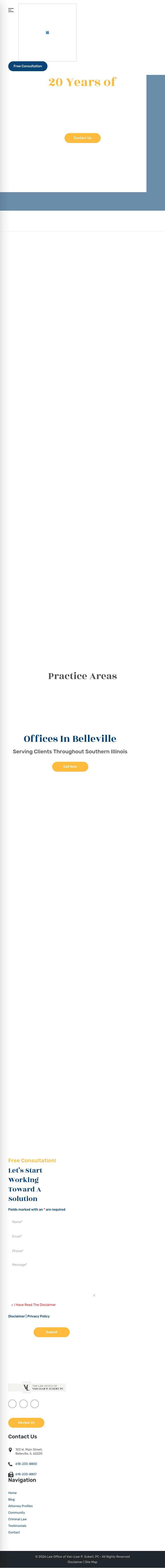 Law Office of Van-Lear P. Eckert, PC - Belleville IL Lawyers