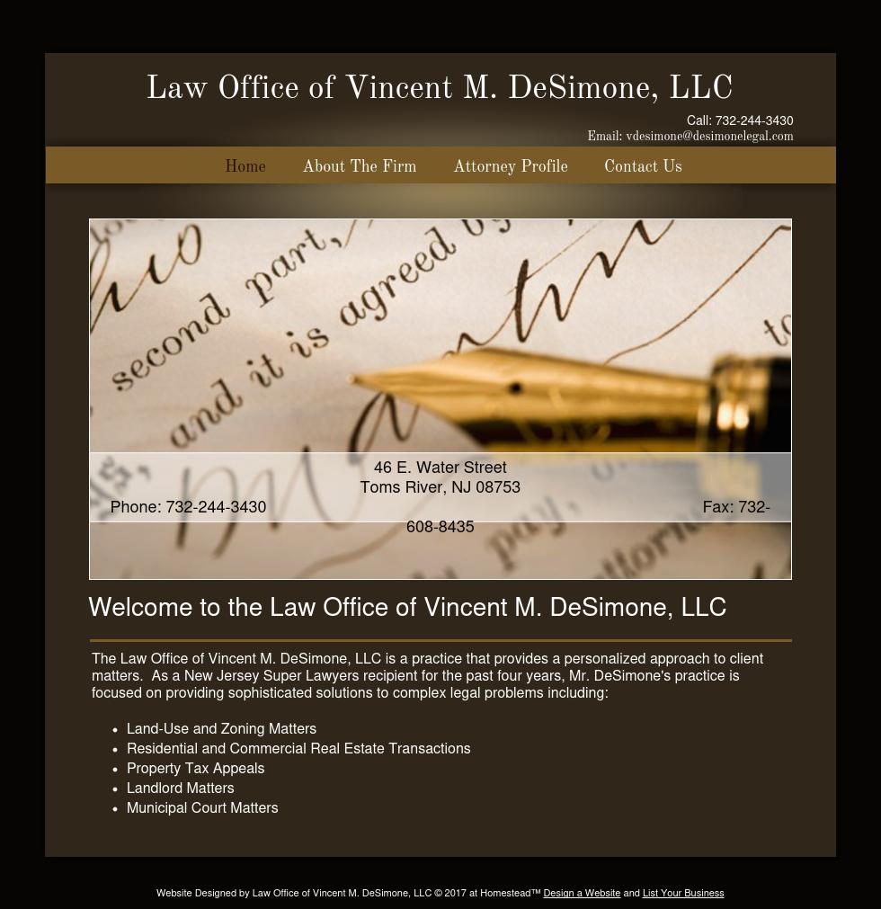 Law Office of Vincent M. DeSimone, LLC - Toms River NJ Lawyers