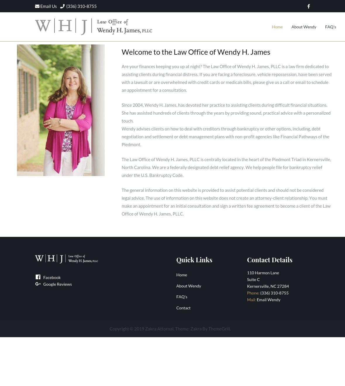 Law Office of Wendy H. James, PLLC - Kernersville NC Lawyers