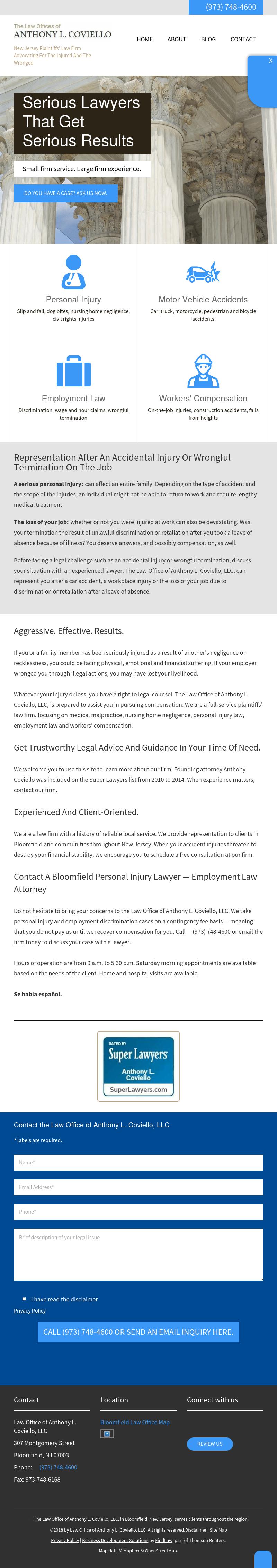 Law Offices of Anthony L. Coviello, LLC - Bloomfield NJ Lawyers
