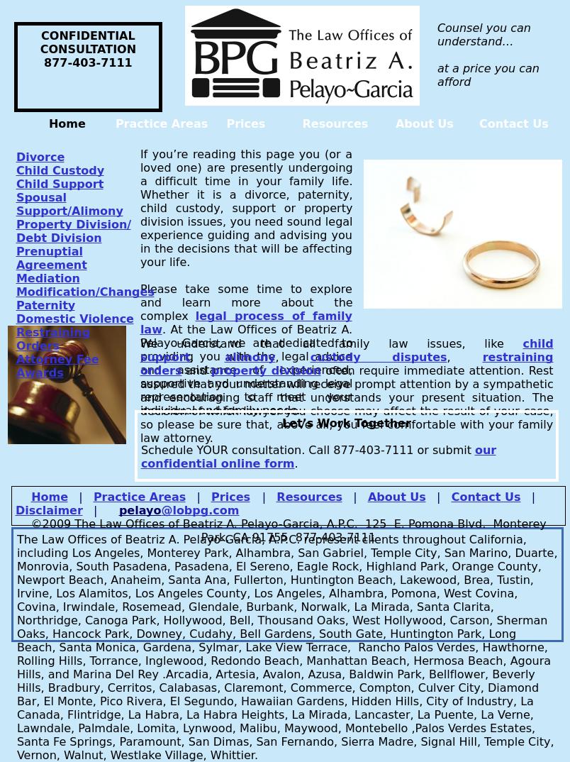 Law Offices of Beatriz A. Pelayo-Garcia A.P.C. - Monterey Park CA Lawyers