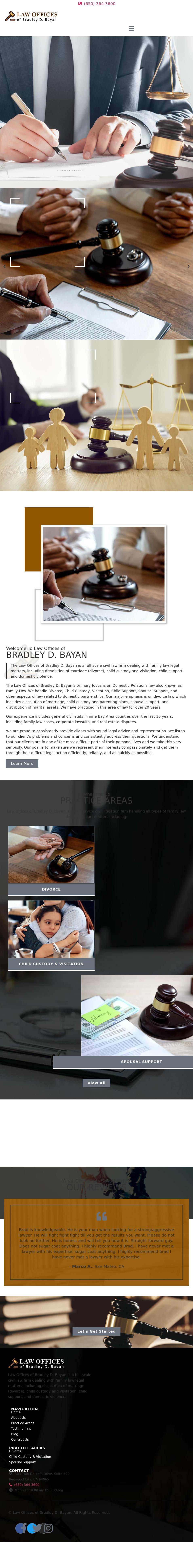 Law Offices of Bradley D. Bayan - Redwood City CA Lawyers