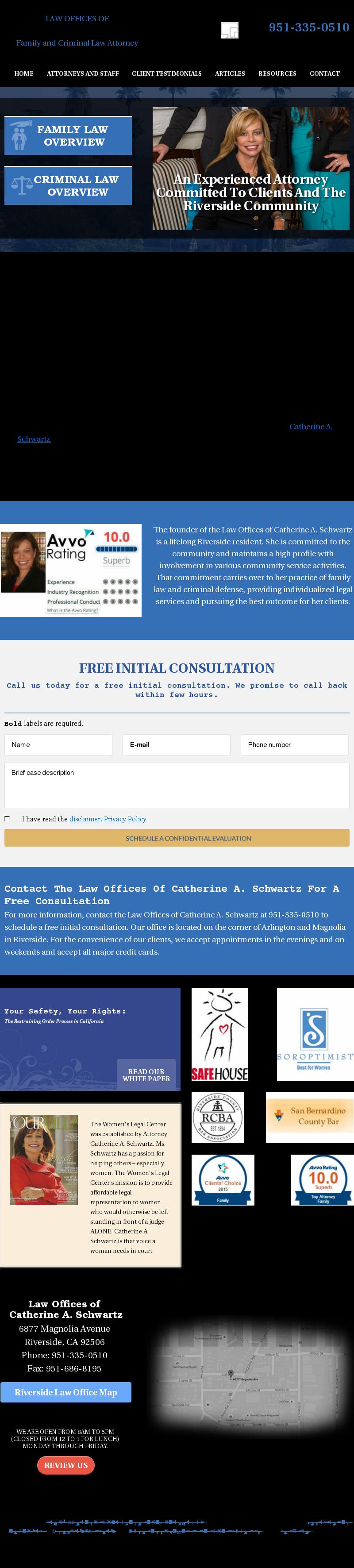 Law Offices of Catherine A. Schwartz - Riverside CA Lawyers