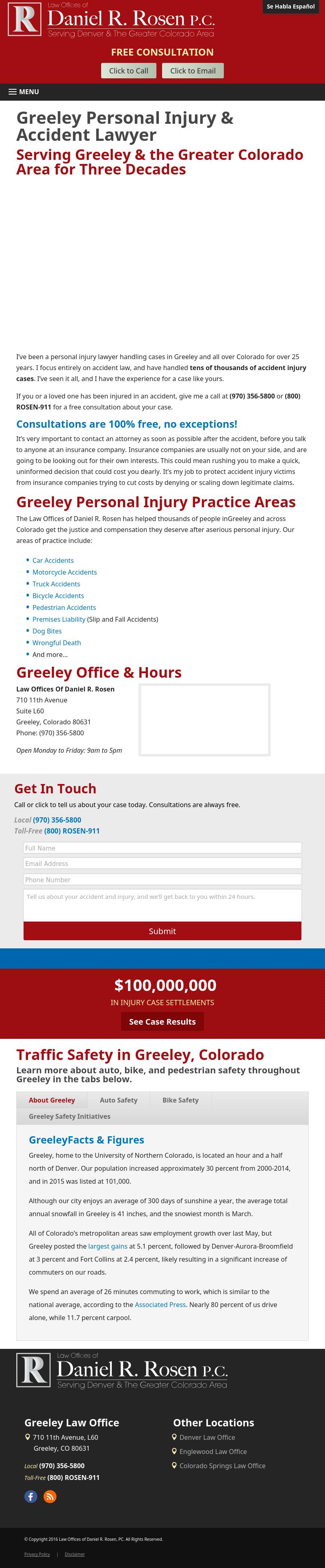 Law Offices of Daniel R. Rosen - Greeley CO Lawyers