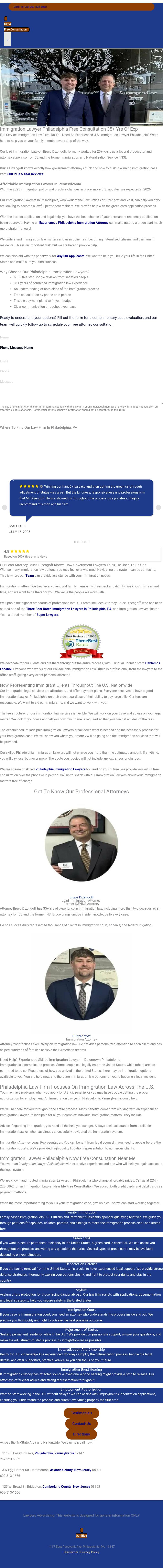 Law Offices of Dizengoff and Yost - Philadelphia PA Lawyers