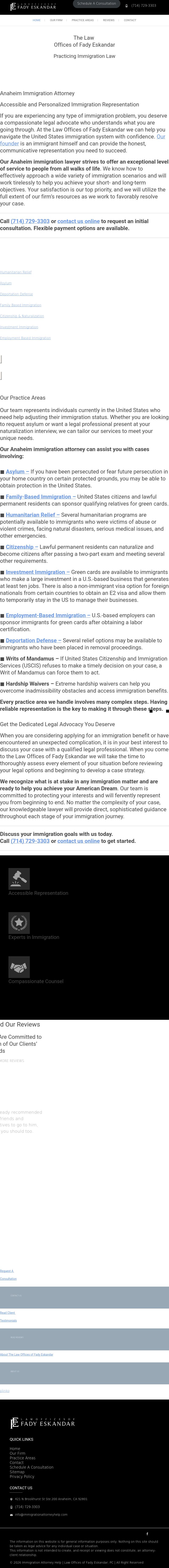 Law Offices of Fady Eskandar - Anaheim CA Lawyers