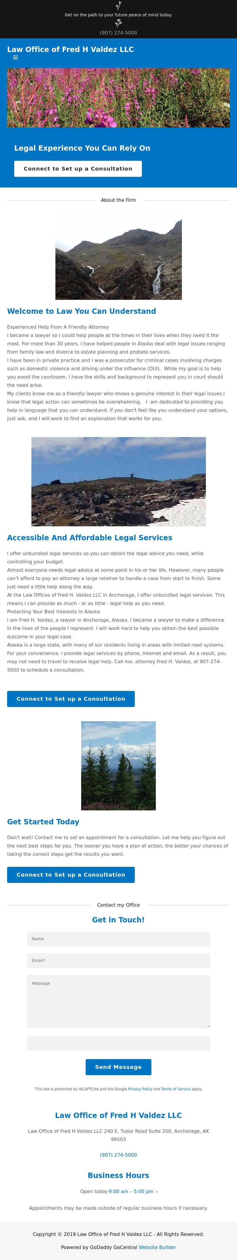 Law Offices of Fred H. Valdez LLC - Anchorage AK Lawyers