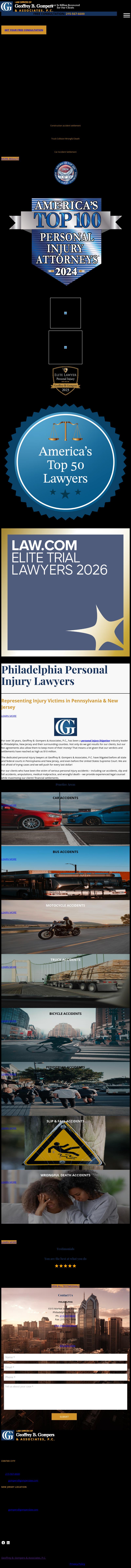Law Offices of Geoffrey B. Gompers & Associates, P.C. - Voorhees Township NJ Lawyers