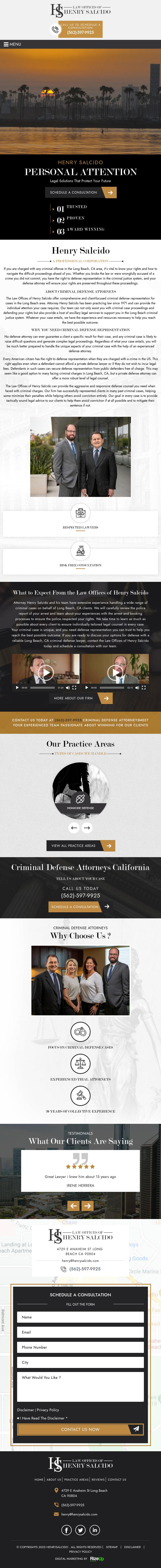 Law Offices of Henry Salcido - Long Beach CA Lawyers