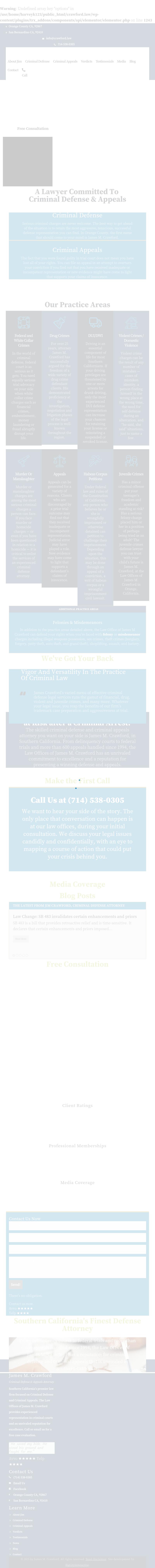 Law Offices Of James M Crawford - San Bernardino CA Lawyers