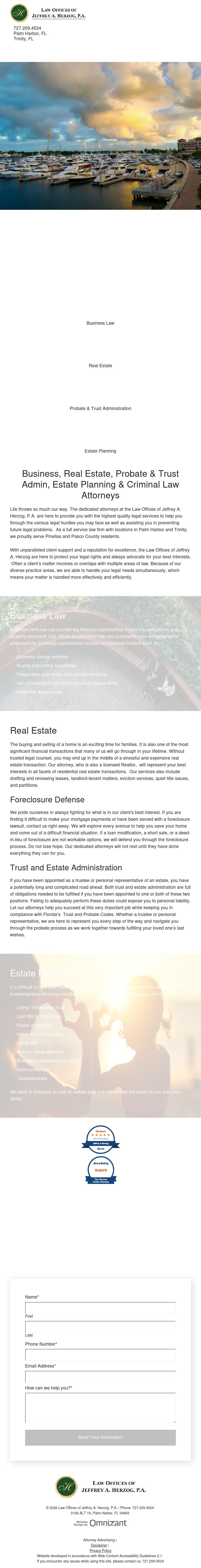 Law Offices Of Jeffrey A. Herzog, P.A. - Palm Harbor FL Lawyers