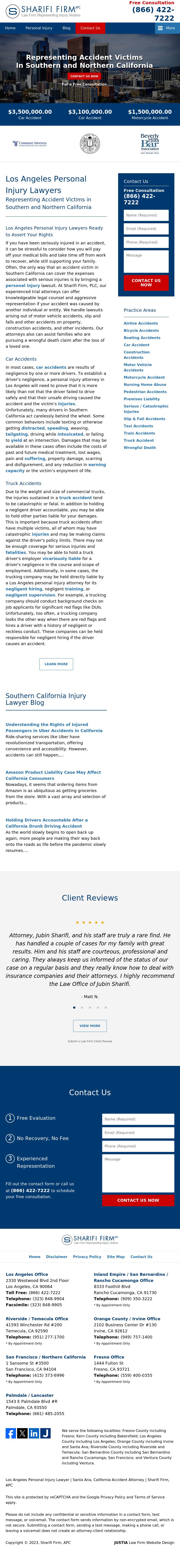 Law Offices of Jubin Sharifi, APLC - Los Angeles CA Lawyers