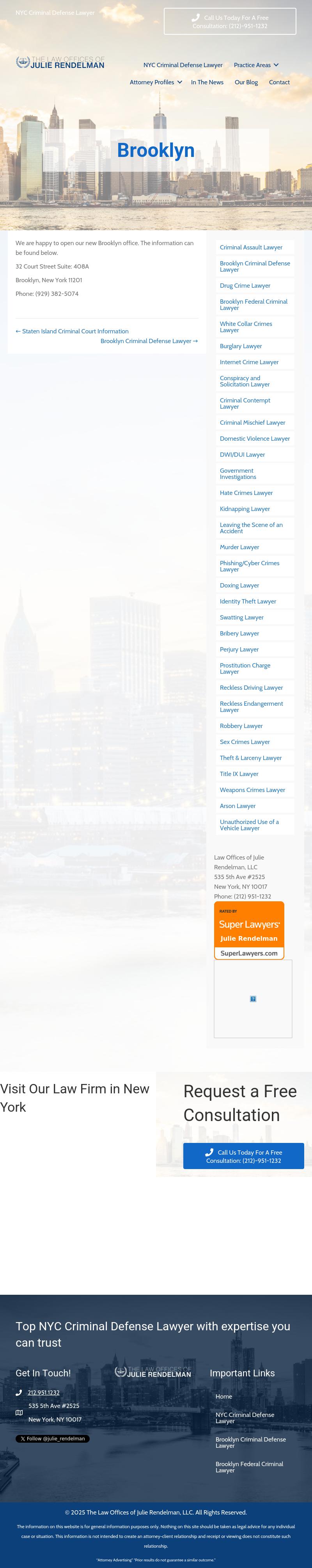Law Offices of Julie Rendelman, LLC - Brooklyn NY Lawyers