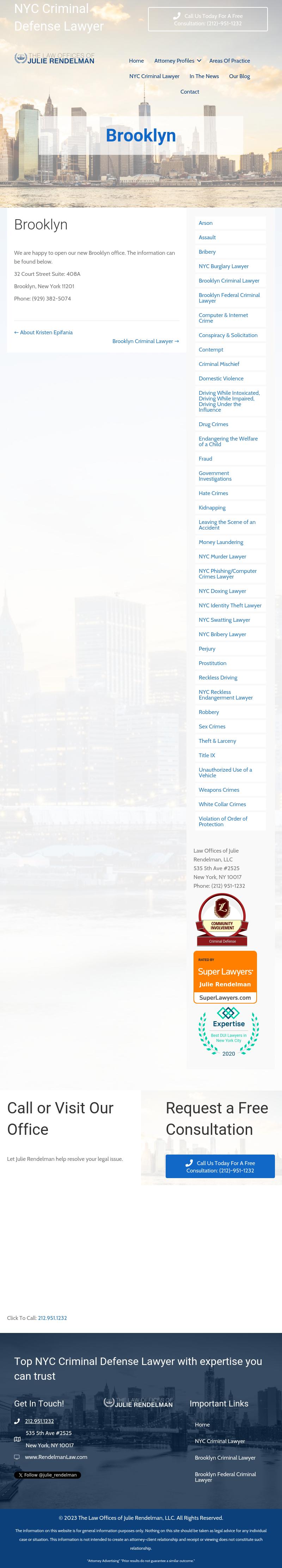 Law Offices of Julie Rendelman, LLC - Brooklyn NY Lawyers