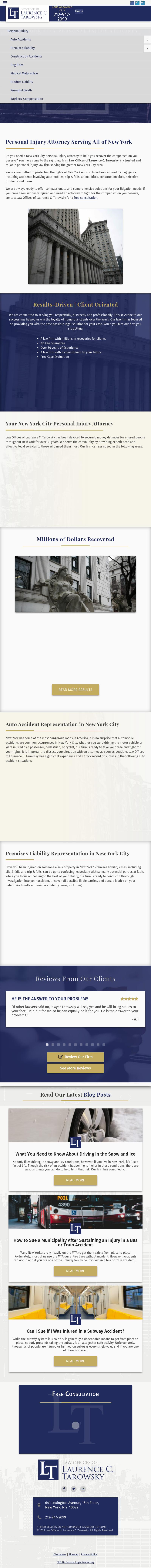 Law Offices of Laurence C. Tarowsky - New York NY Lawyers