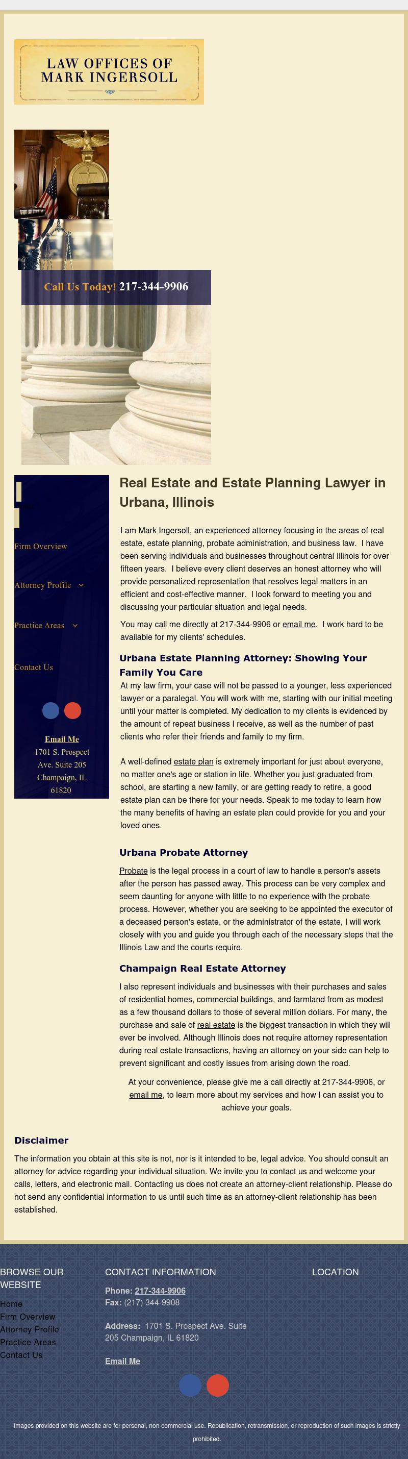 Law Offices of Mark Ingersoll - Urbana IL Lawyers