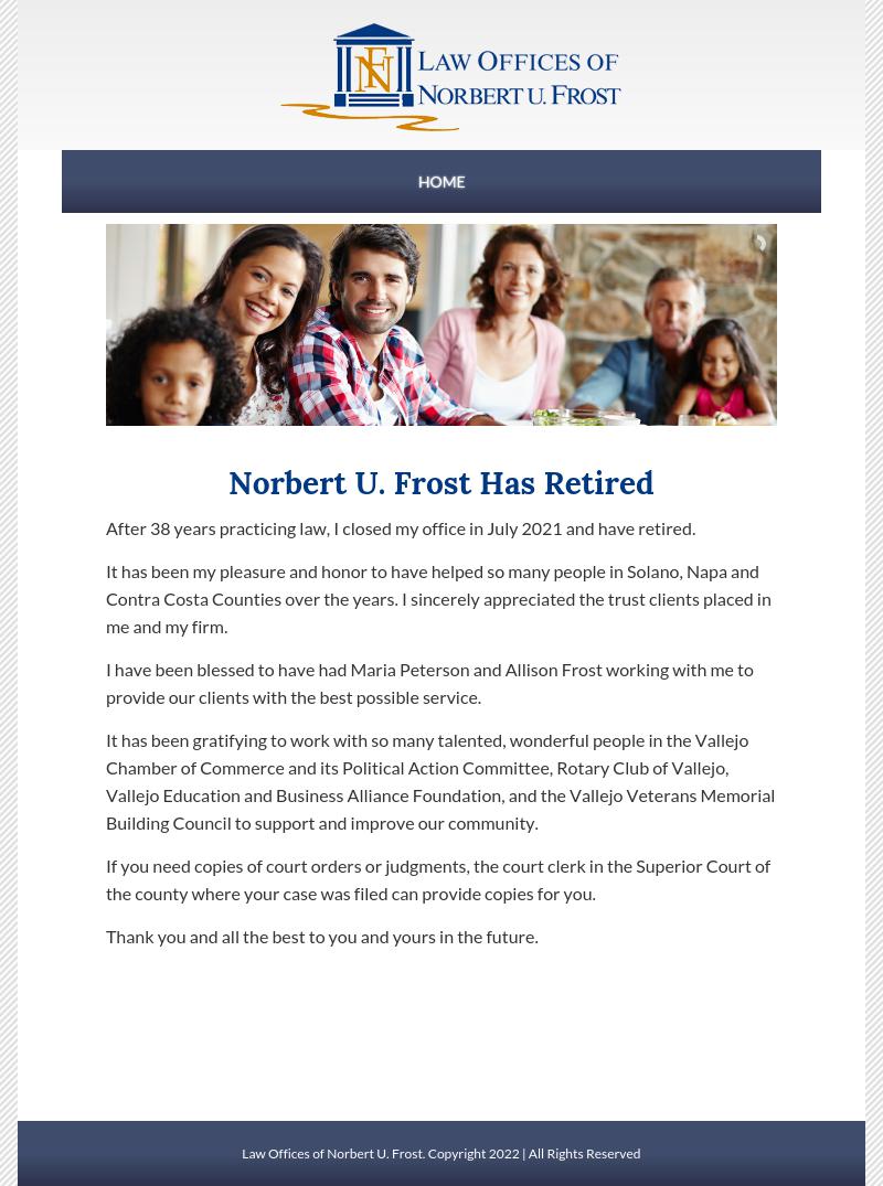 Law Offices Of Norbert U Frost - Vallejo CA Lawyers