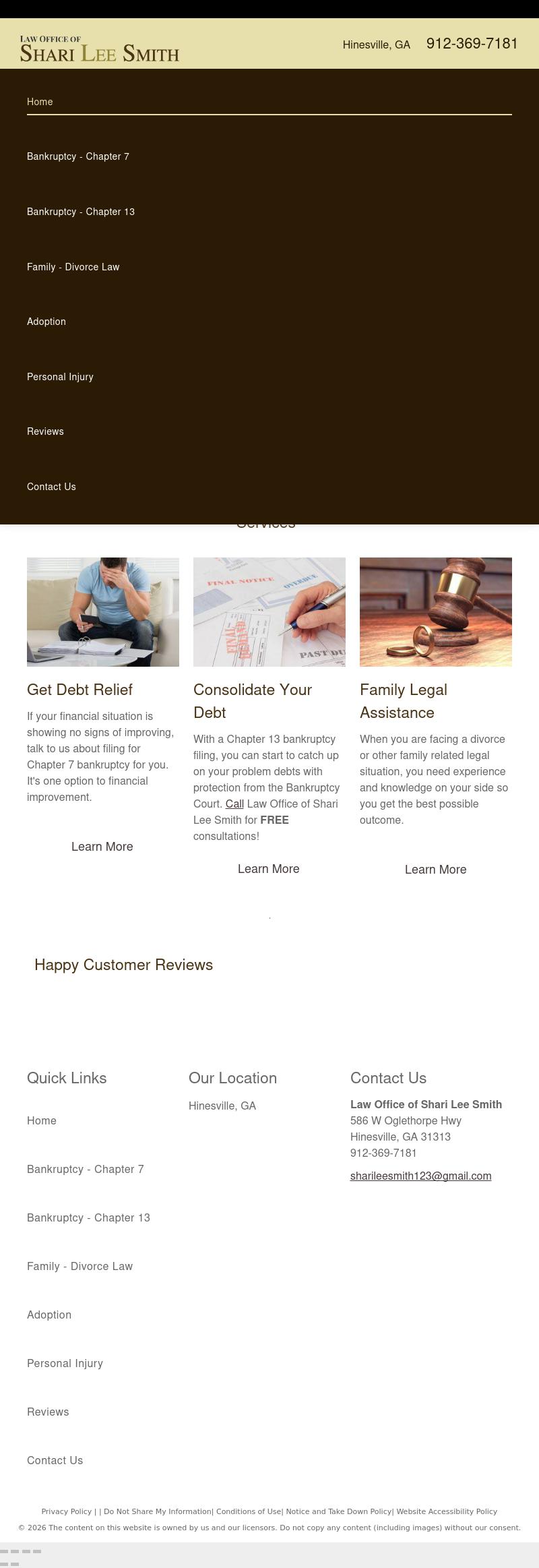 Law Offices of Shari Lee Smith - Hinesville GA Lawyers