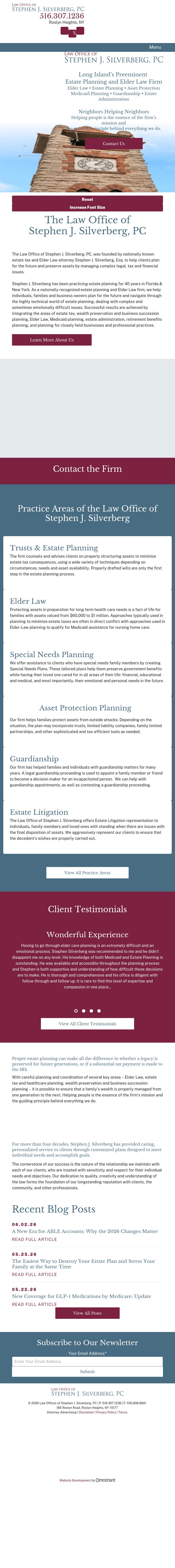 Law Offices of Stephen J. Silverberg, PC - Roslyn Heights NY Lawyers
