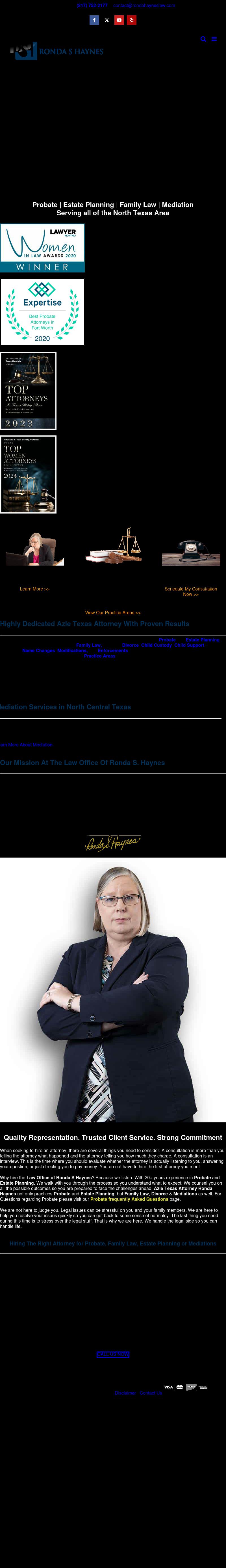 Law Office of Ronda S. Haynes, PLLC - Azle TX Lawyers