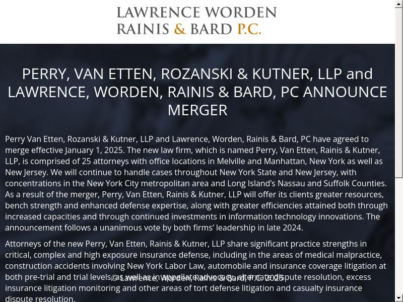 Lawrence, Worden, Rainis & Bard, P.C. - Melville NY Lawyers