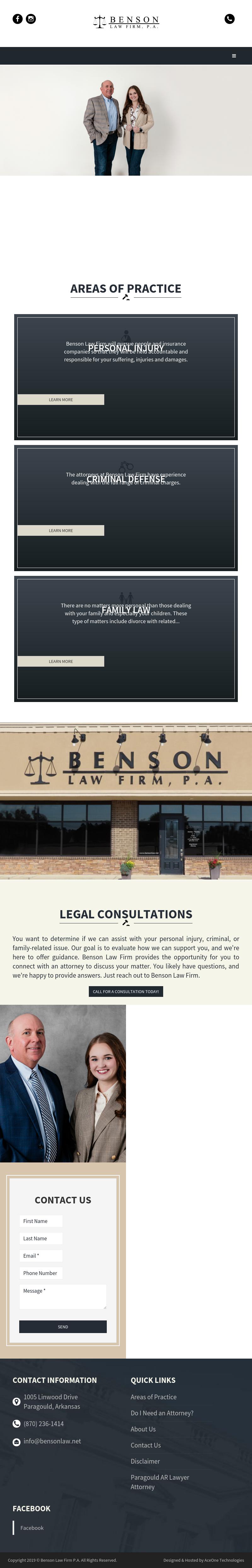 Benson Law Firm - Paragould AR Lawyers