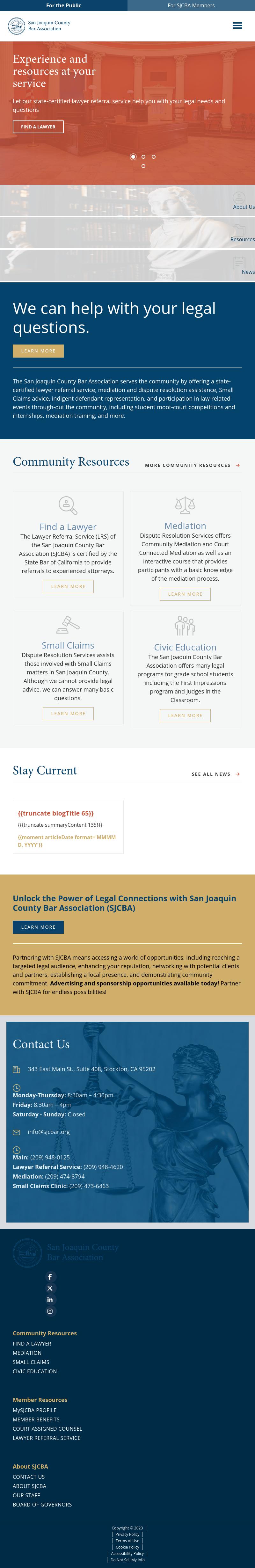 Lawyer Referral Service - Stockton CA Lawyers