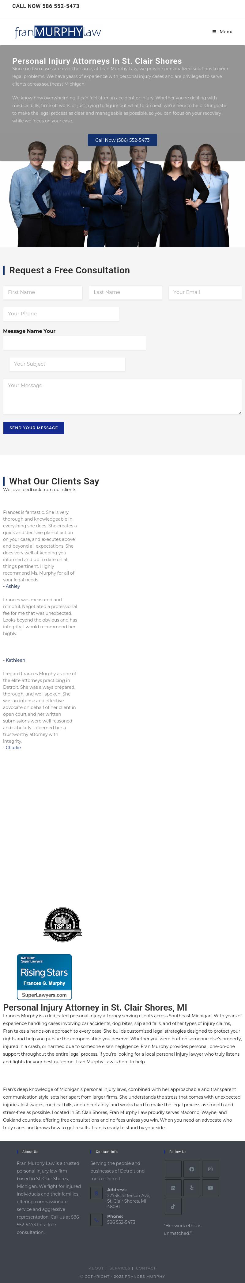 Fran MURPHY Law PLC - St. Clair Shores MI Lawyers