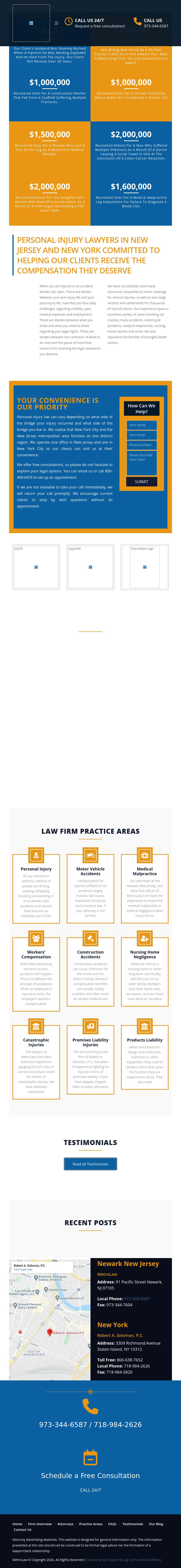 Robert A. Solomon, P.C. of MetroLaw - Newark NJ Lawyers