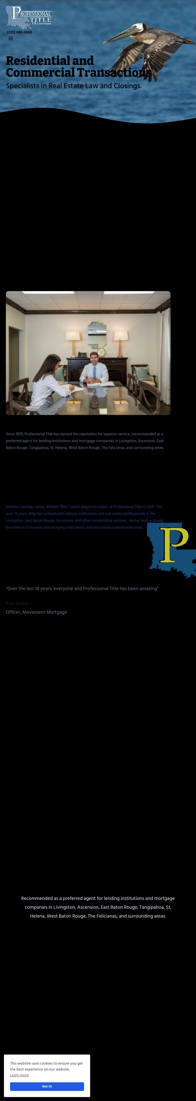 Leach William D - Denham Springs LA Lawyers