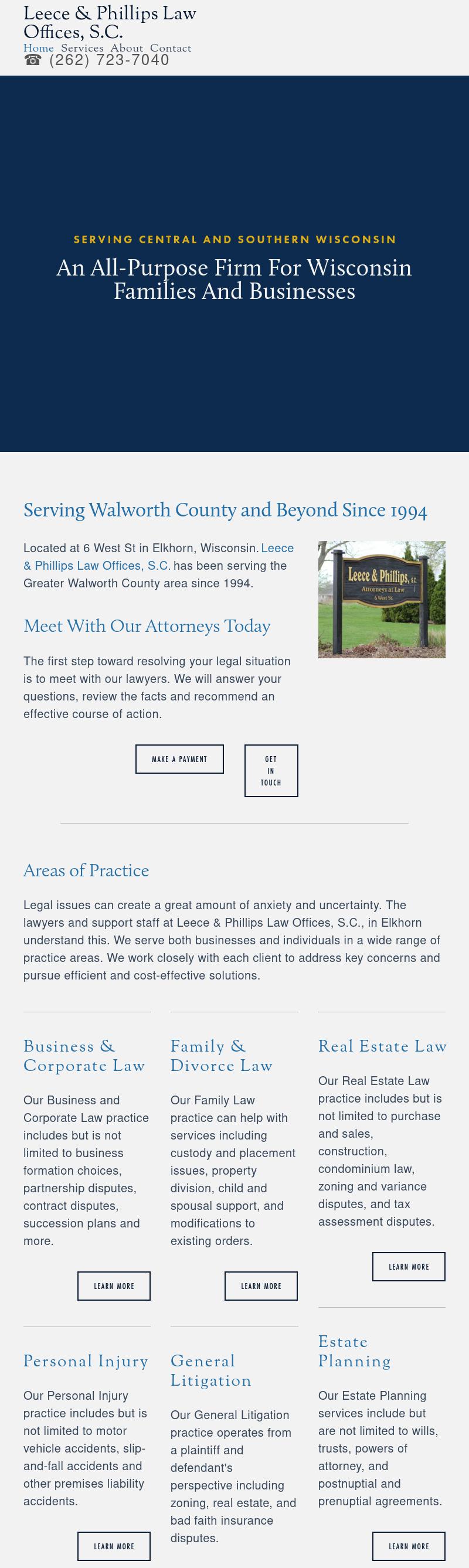 Leece & Phillips Law Offices, S.C. - Elkhorn WI Lawyers
