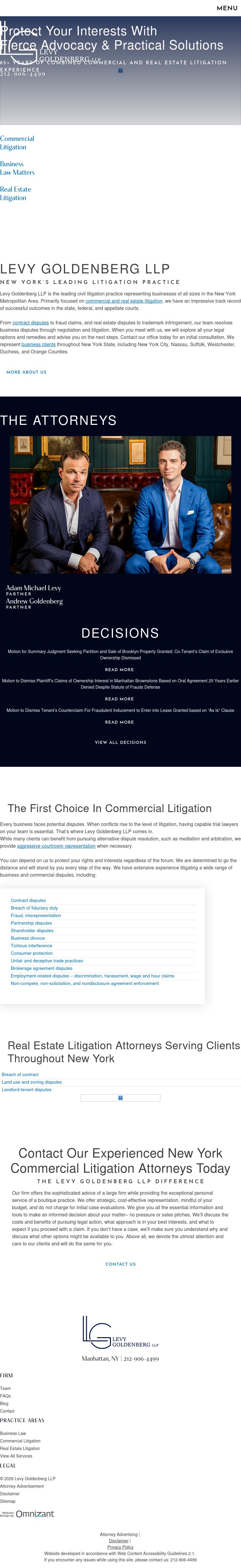 Levy Goldenberg LLP - New York NY Lawyers