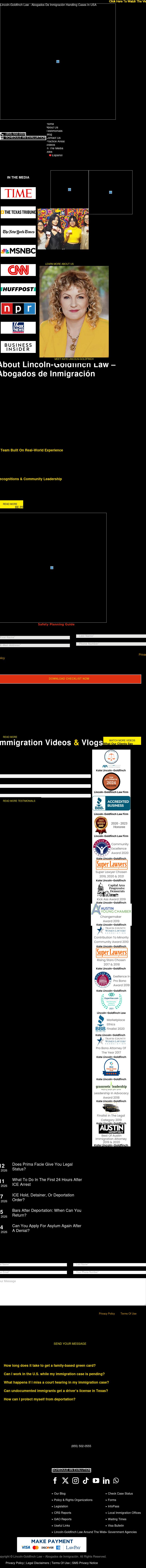 Lincoln-Goldfinch Law - Abogados de Inmigracion - Austin TX Lawyers
