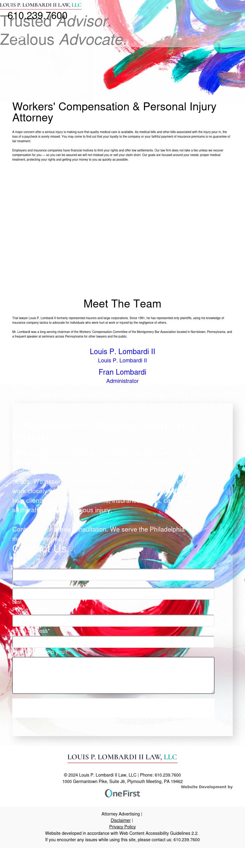 Louis P. Lombardi II & Associates - Plymouth Meeting PA Lawyers