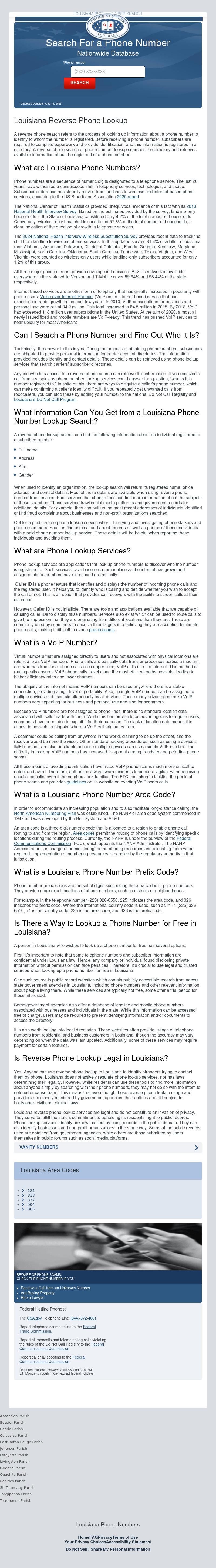 Louisiana Phone Search - Albany LA Lawyers